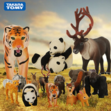 正版TAKARA TOMY多美卡安利亚 仿真老虎大象动物模型儿童认识动物