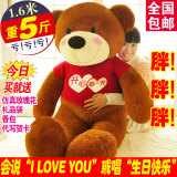 泰迪熊公仔毛绒玩具抱抱熊女大号布娃娃大熊熊猫睡觉抱枕1.6米1.8