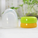 贝亲宽口径奶瓶帽盖组/旋盖+上盖（黄色/绿色） BA61/BA62