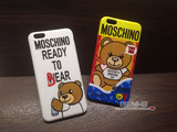 moschino新款小熊iPhone6手机壳 6plus泰迪熊潮牌TPU软壳保护套