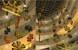 春季商场中庭吊饰 购物中心展厅布置道具4S店布置 美陈花朵装饰