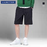 Lilbetter男士短裤 2016夏天新品纯色中裤休闲青年潮裤男装五分裤