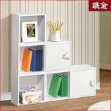 环保韩式储物柜 收纳柜 自由组合书柜 小柜子 儿童彩色格子柜