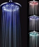 厂家批发特价LED七彩发光顶喷居家创意淋浴花洒喷头面8寸实用美观