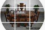 古船木家具茶几中式古典船木茶台老船木茶桌椅组合实木功夫泡茶桌