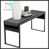 金属烤漆脚书桌简单家用写字台时尚定做电脑桌办公桌代餐桌玄关桌