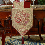 拉斐尔家居 餐桌布布艺 金银绣桌旗欧式茶几布桌垫 可定制