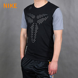 Nike耐克短袖 夏季男子科比KOBE透气运动 篮球T恤742691-010 100