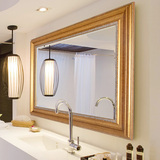 众想  浴室镜美式镜子壁挂卫生间镜子卫浴镜化妆镜装饰镜厕所镜子