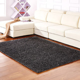 雪之恋 韩国丝地毯 客厅茶几地毯卧室地毯 1.2*1.7米 黑白混合色