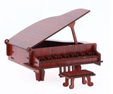 木制儿童玩具手工拼装3D立体拼图钢琴仿真模型摆件木质乐器DIY