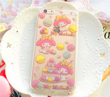 美乐蒂兔透明硅胶iPhone6s plus手机壳软elody甜美彩色马卡龙蛋糕
