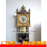 纯铜景泰蓝镀金挂钟|老式上弦钟|仿古董钟|欧式机械台钟落地钟