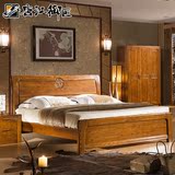 唐江御匠 白蜡木床卧室全实木床1.8米现代中式双人床厚重款家具床