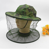 厂家直销户外养蜂帽 迷彩披肩帽 野外防蚊帽 蜜蜂帽 钓鱼帽 批发
