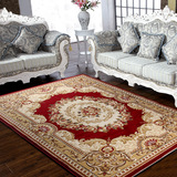 欧式红地毯客厅家用时尚房间卧室茶几毯沙发床边毯现代简约满铺毯