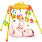 幼儿童健身器3-6-12个月婴儿床上玩具带音乐宝宝健身架0-1岁新生