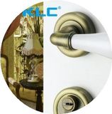 德国KLC 欧式青古铜室内门锁分体锁卧室仿古锁具白色陶瓷房门把手