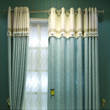 罗曼时光欧式现代高档布料客厅卧室公主婚房定制窗帘成品落地窗纱