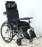 凤凰轮椅 带坐便 折叠 高靠背全躺轮椅 配餐桌 带手刹 加宽款式