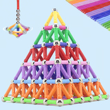 博乐磁力棒 散装儿童益智玩具3-4-5-6-12岁磁力磁铁拼装积木片智