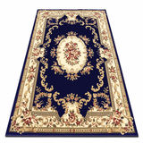欧式立体雕花仿羊毛混纺地毯 客厅沙发茶几地毯 蓝色 1*2米