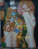 克林姆特油画裸女现代装饰手绘油画客厅挂画