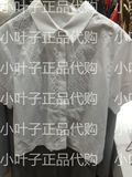 Ochirly欧时力2016新女春装翻领流苏镂空纯棉短袖衬衫1HY1012860