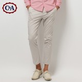 【商场同款】C＆A男式纯色金属拉链口袋休闲裤|CA200141556