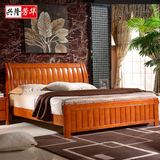 兴隆芳华1.8米1.5米田园实木床双人床简约现代家具橡木床大床特价