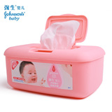 强生婴儿湿巾盒装80片 有效预防宝宝红屁股 婴儿倍柔护肤湿纸巾