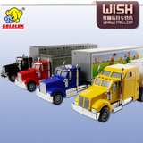 GOLDLOK高乐大号合金运输车模玩具汽赛车总动员美式工程货柜卡车