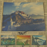 桂林山水 万里长城 西藏拉萨布达拉宫 黄山迎客松 风景海报装饰画