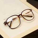 包邮韩国原宿透明眼镜框女款潮 复古大框金属框架 男平光眼镜框