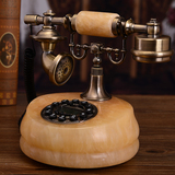 欧式高档仿古电话机天然玉石电话机时尚座机创意礼品家用电话包邮