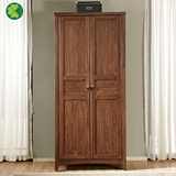 几木朵北欧简易实木双门衣柜现代简约小户型平开门衣柜卧室家具