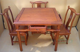 花梨木小方桌 实木餐桌 鸡翅木餐桌 可配五件套 红木家具 茶桌