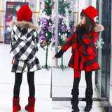 学生韩版毛呢外套斗篷时尚冬季套装裙子两件套秋装潮女童韩范时尚