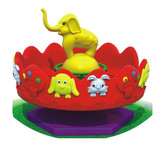 宝贝推荐儿童户外塑料转椅 幼儿园室外18座大象转椅广场转椅玩具