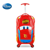 正品迪士尼儿童拉杆箱万向轮汽车旅行箱学生拉箱男行李箱18寸超轻
