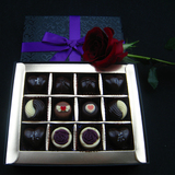 高档礼盒装纯进口手工巧克力情人节表白纪念日生日礼物可定制刻字