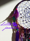 【紫色的梦】印第安捕梦网手工原创Dreamcatcher羽毛风铃室内挂饰