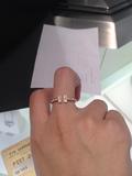 2014最新款香港专柜代购Tiffany蒂芙尼T系列18K金镶钻戒指包邮
