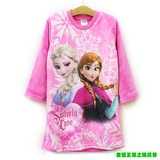 进口Disney Frozen冰雪奇缘儿童紫色公主冬季家居服睡裙 韩国正品
