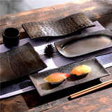 包邮陶瓷长条盘子 酒店餐具 日式寿司盘子碟子长方点心盘西餐餐具