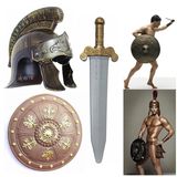 琦郡COS化妆舞会服装万圣节道具武器装备古罗马帽盾牌罗马剑套装