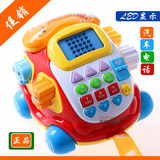 澳贝儿童多功能电子汽车电话 宝宝早教益智电话机玩具1-3岁6个月