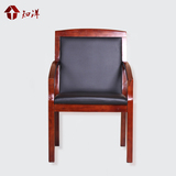 新品欧式时尚办公椅精致西皮加厚靠背老板椅实木框架人体工学椅