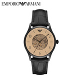 Emporio Armani 阿玛尼正品自动机械镂空男表复古欧式男士手表