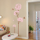 绣球花客厅卧室墙壁贴画电视沙发背景墙贴纸温馨植物花卉墙画贴花